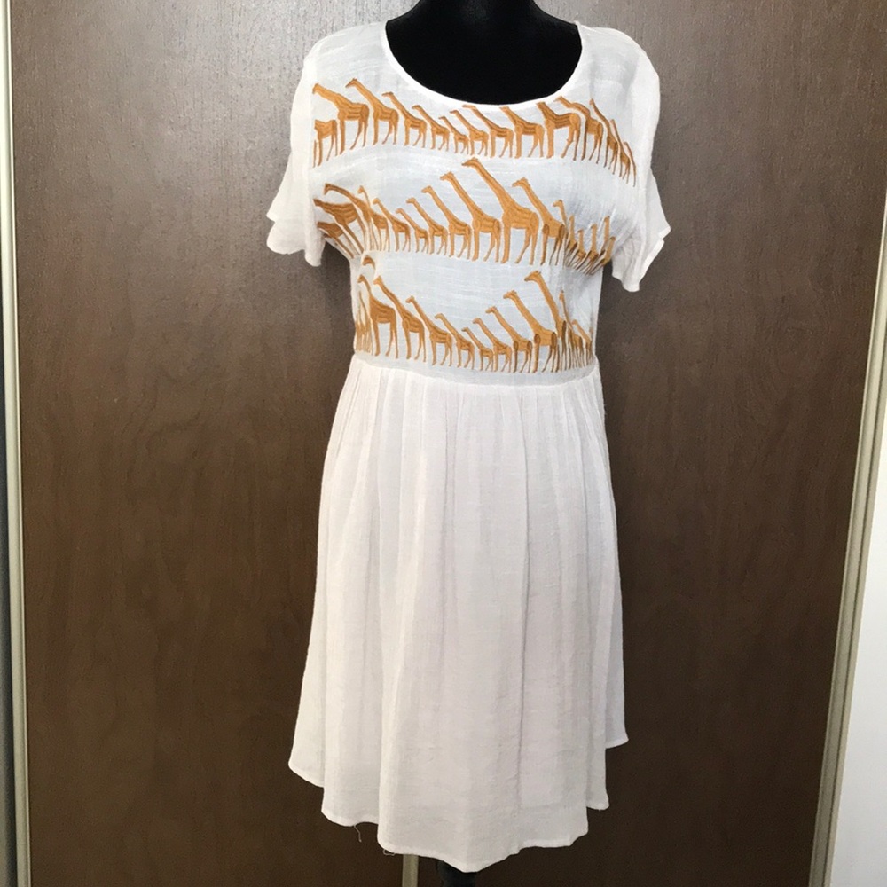 RARE Giraffe dress THML boho empire tunic